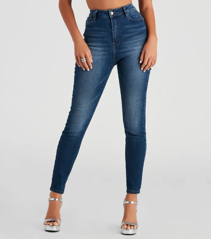 Harper Mid-Rise Skinny Jeans By Windsor Denim sold by Windsor