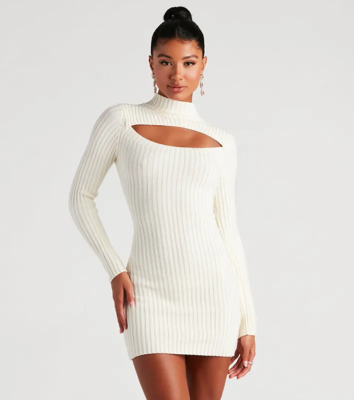 Winter Bliss Cutout Sweater Dress sold by Windsor