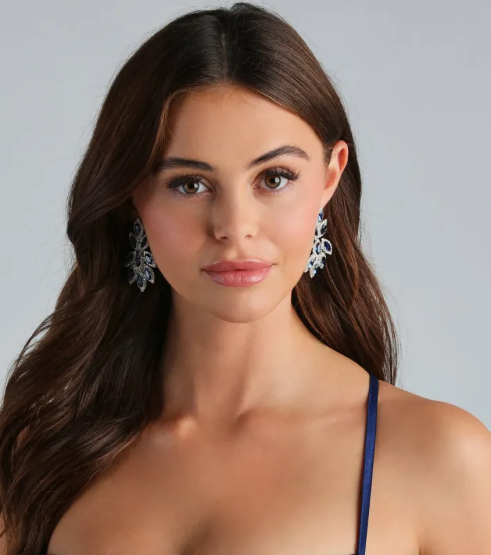 Elegant Vibes Gemstone Leaf Drop Earrings sold by Windsor