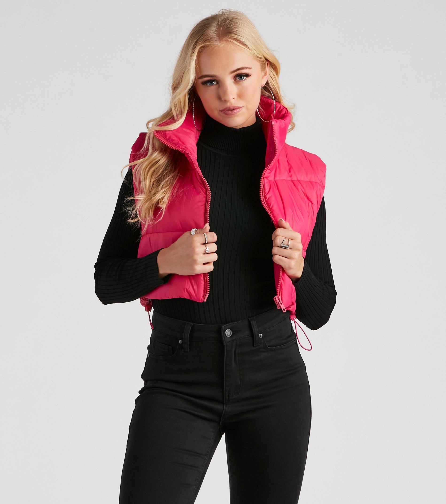 Trend Alert Cropped Puffer Vest sold by Windsor product image thumbnail 5