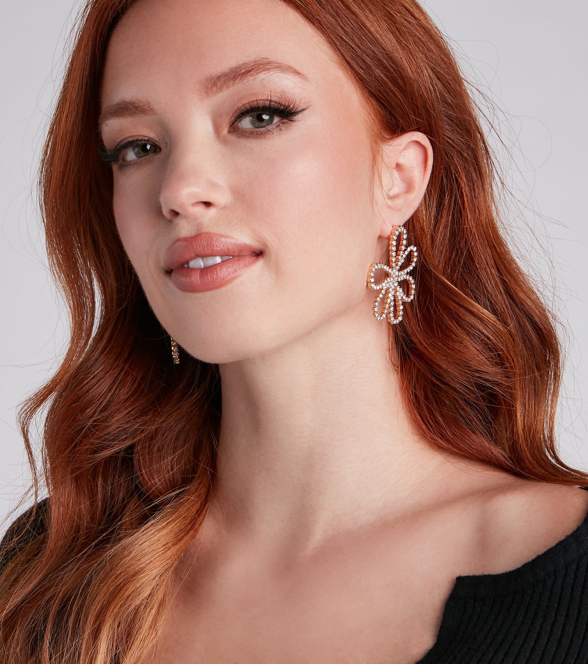 Whimsical Statement Flower Earrings sold by Windsor