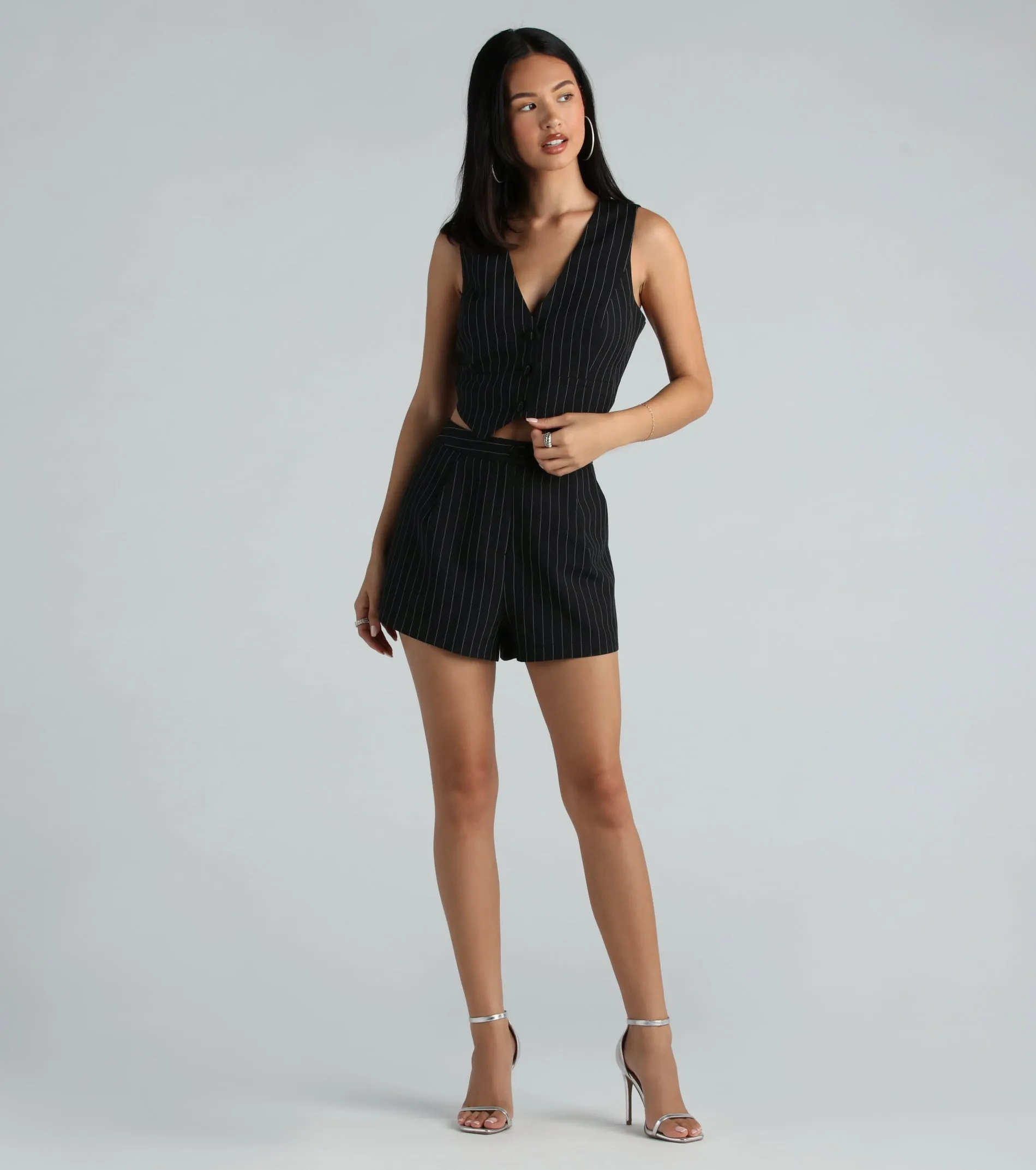 Iconic Vibes Pinstripe Trouser Pants sold by Windsor product image thumbnail 5