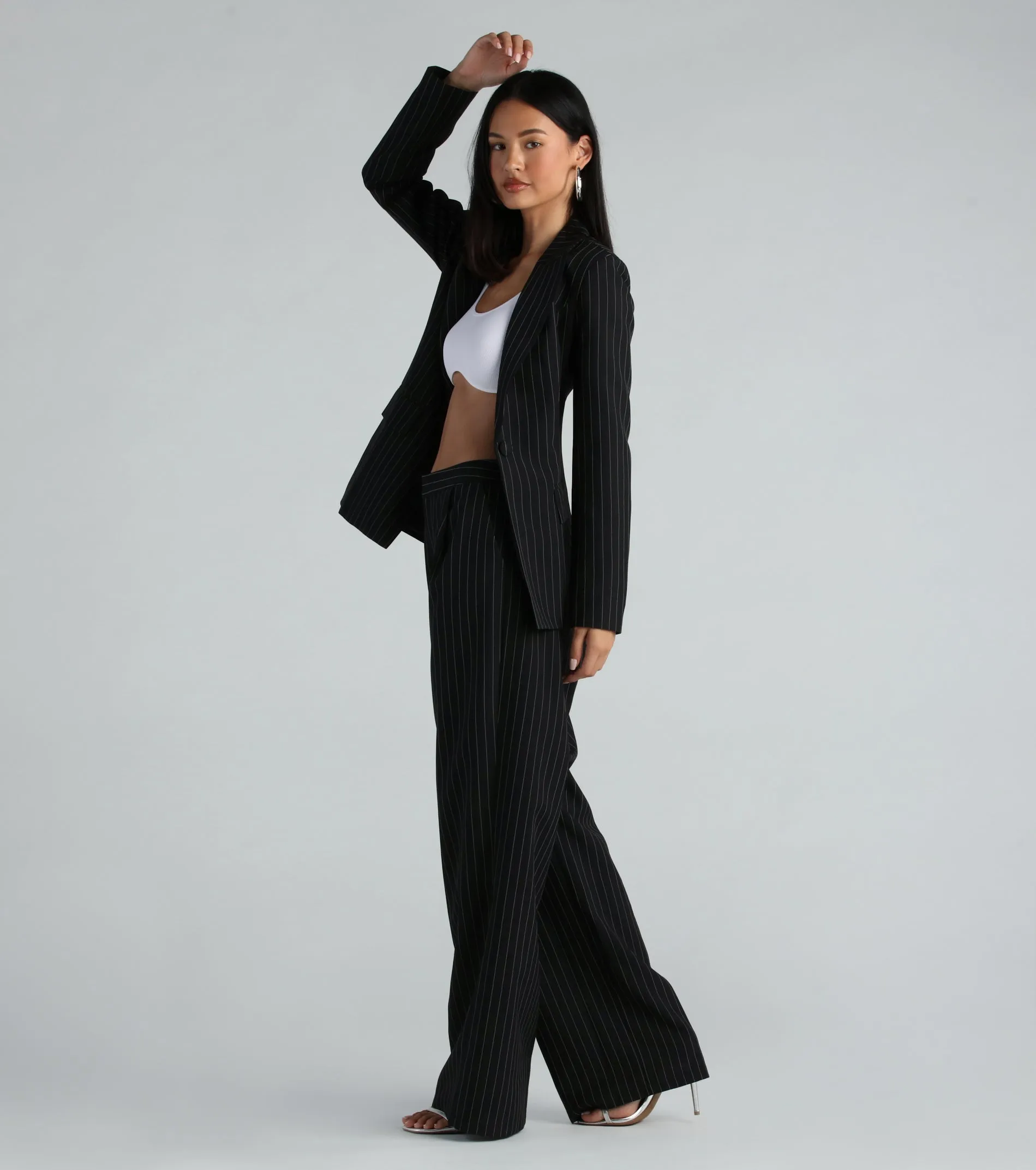 Iconic Vibes Pinstripe Trouser Pants sold by Windsor product image thumbnail 2