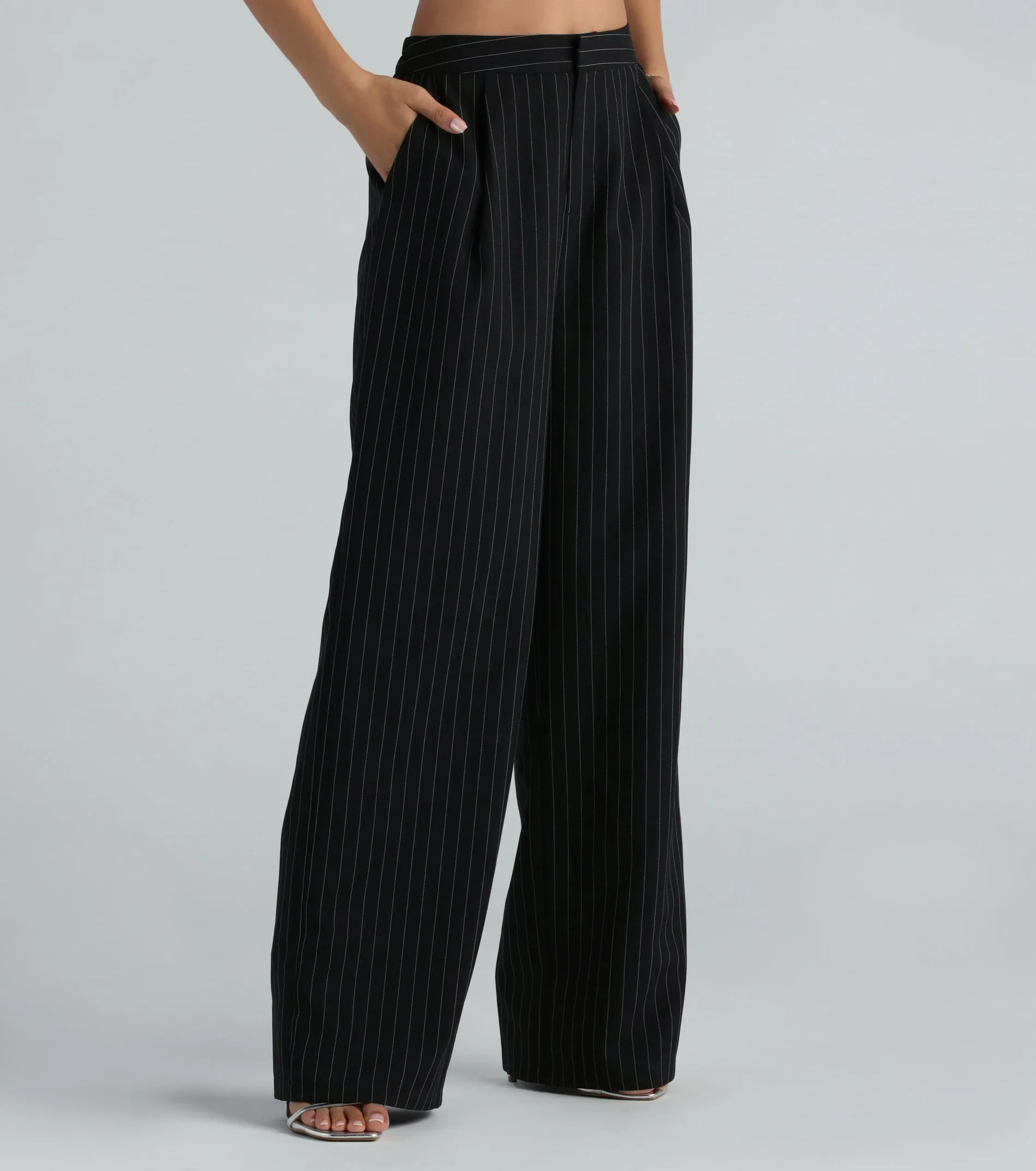 Iconic Vibes Pinstripe Trouser Pants sold by Windsor