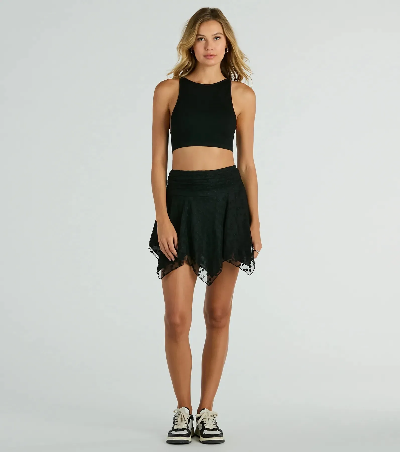 Basically A Vibe Sleeveless Crew Neck Crop Top sold by Windsor product image thumbnail 3