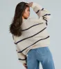 Confident Cutie Striped Oversized Sweater sold by Windsor