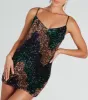 Unreal Glamour Chevron Sequin Mini Dress sold by Windsor