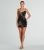 Unreal Glamour Chevron Sequin Mini Dress sold by Windsor