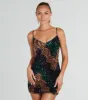 Unreal Glamour Chevron Sequin Mini Dress sold by Windsor