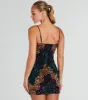 Unreal Glamour Chevron Sequin Mini Dress sold by Windsor