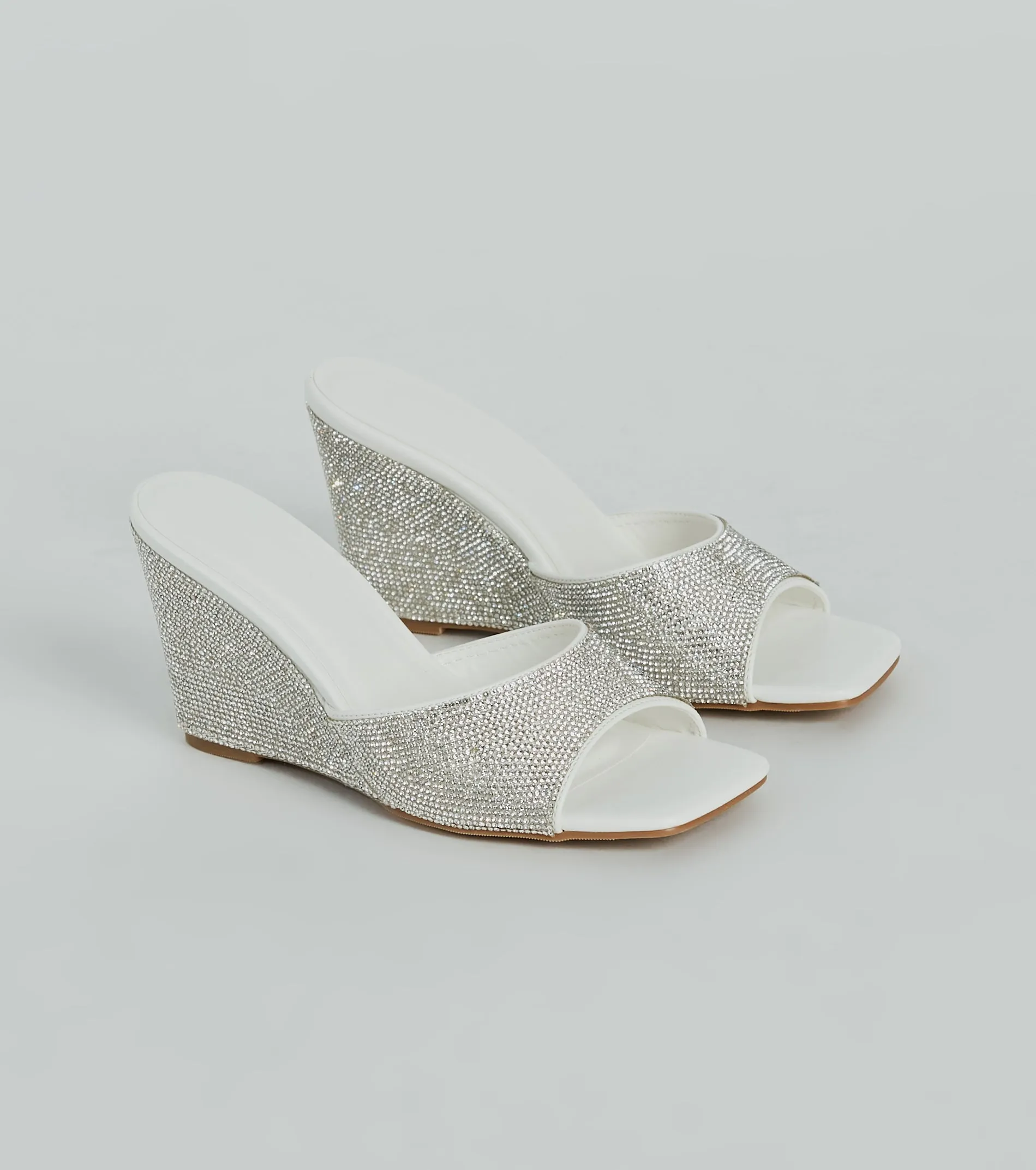 All Star Glitz Rhinestone Square Toe Wedges sold by Windsor product image thumbnail 5