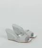 All Star Glitz Rhinestone Square Toe Wedges sold by Windsor