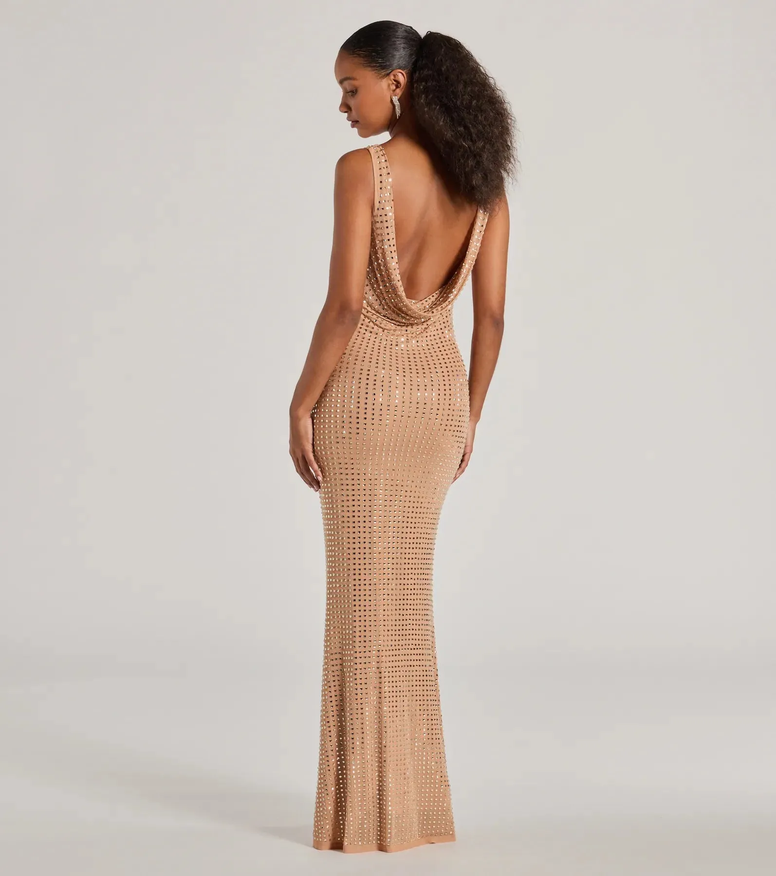 Aurelia Low Back Rhinestone Mermaid Formal Dress sold by Windsor product image thumbnail 2
