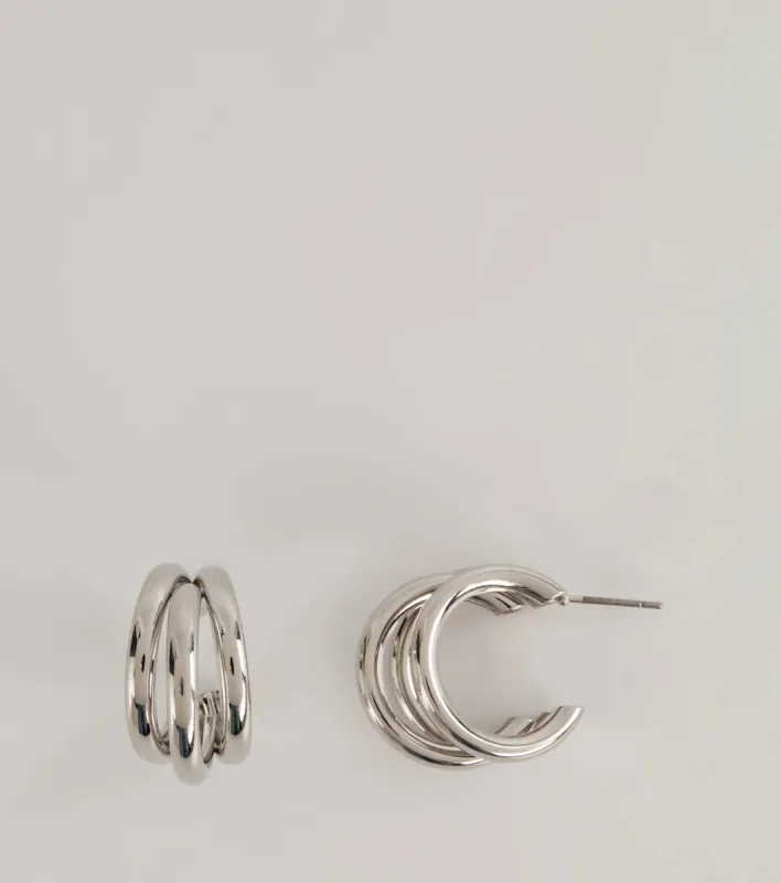 Back To Basics Triple Hoop Earrings sold by Windsor