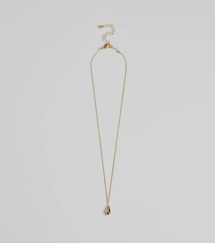 Chic Approved Teardrop Charm Necklace sold by Windsor
