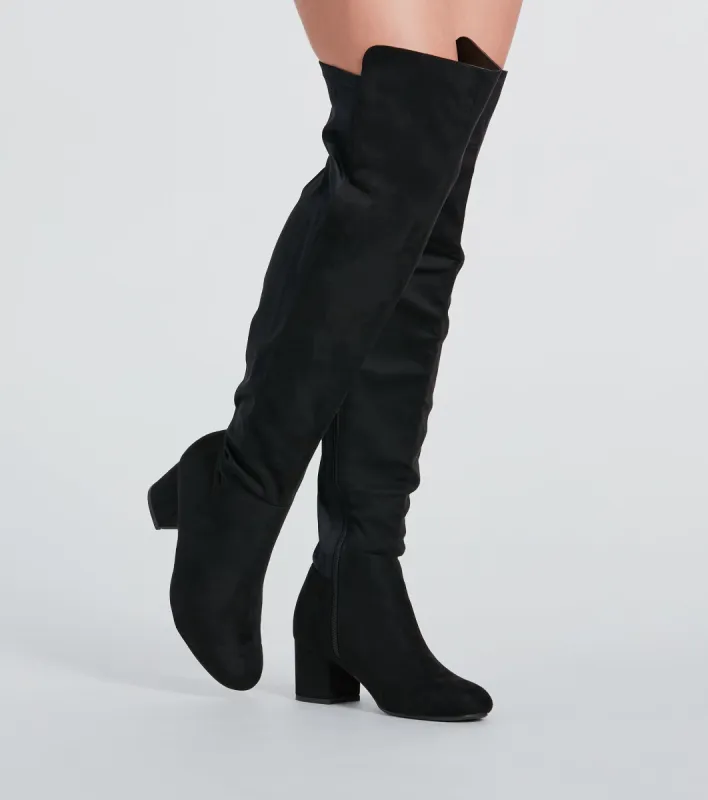 Style Staple Block Heel Over-The-Knee Boots sold by Windsor