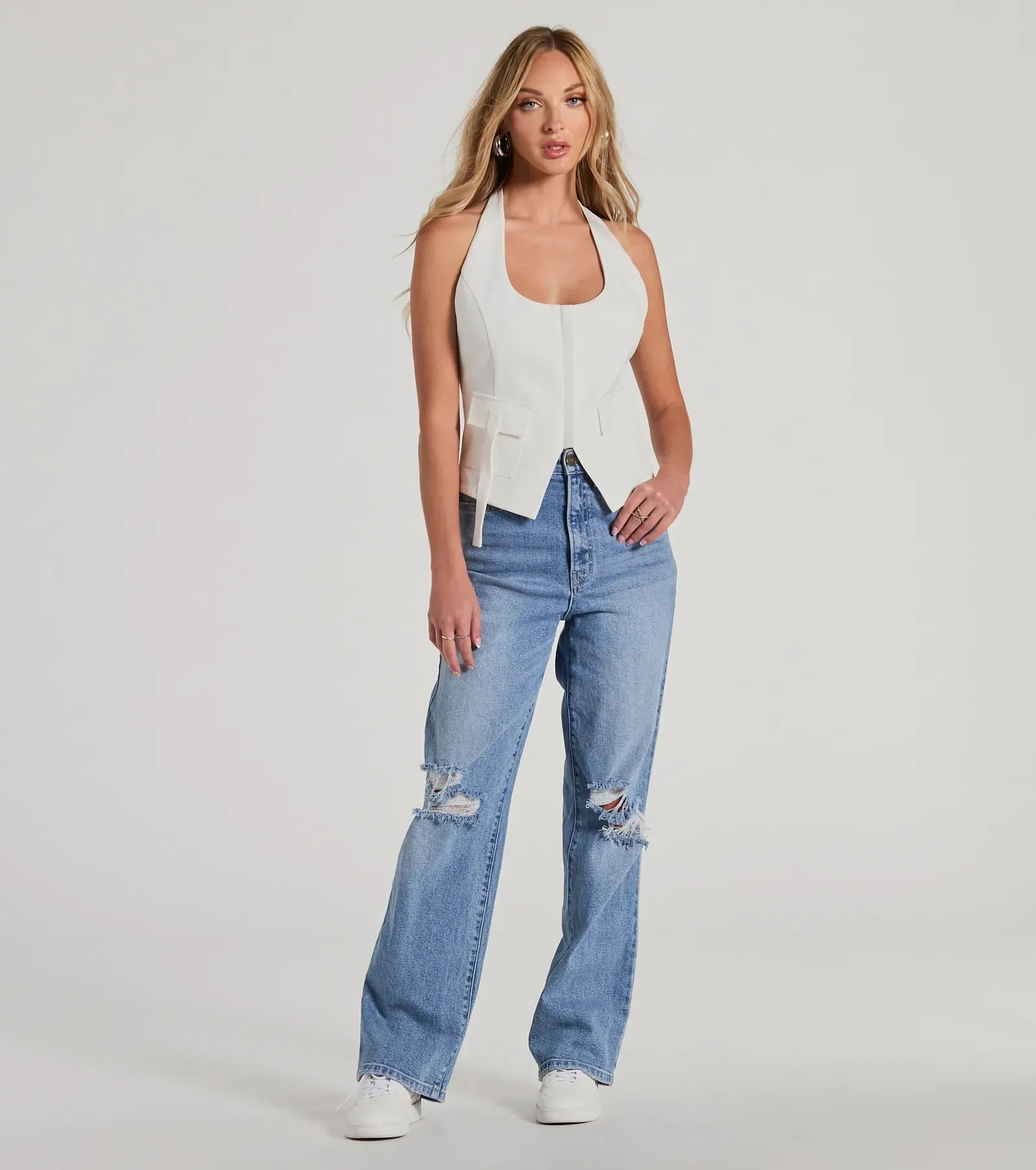 Elevated Impression Cargo Pocket Woven Vest sold by Windsor product image thumbnail 3