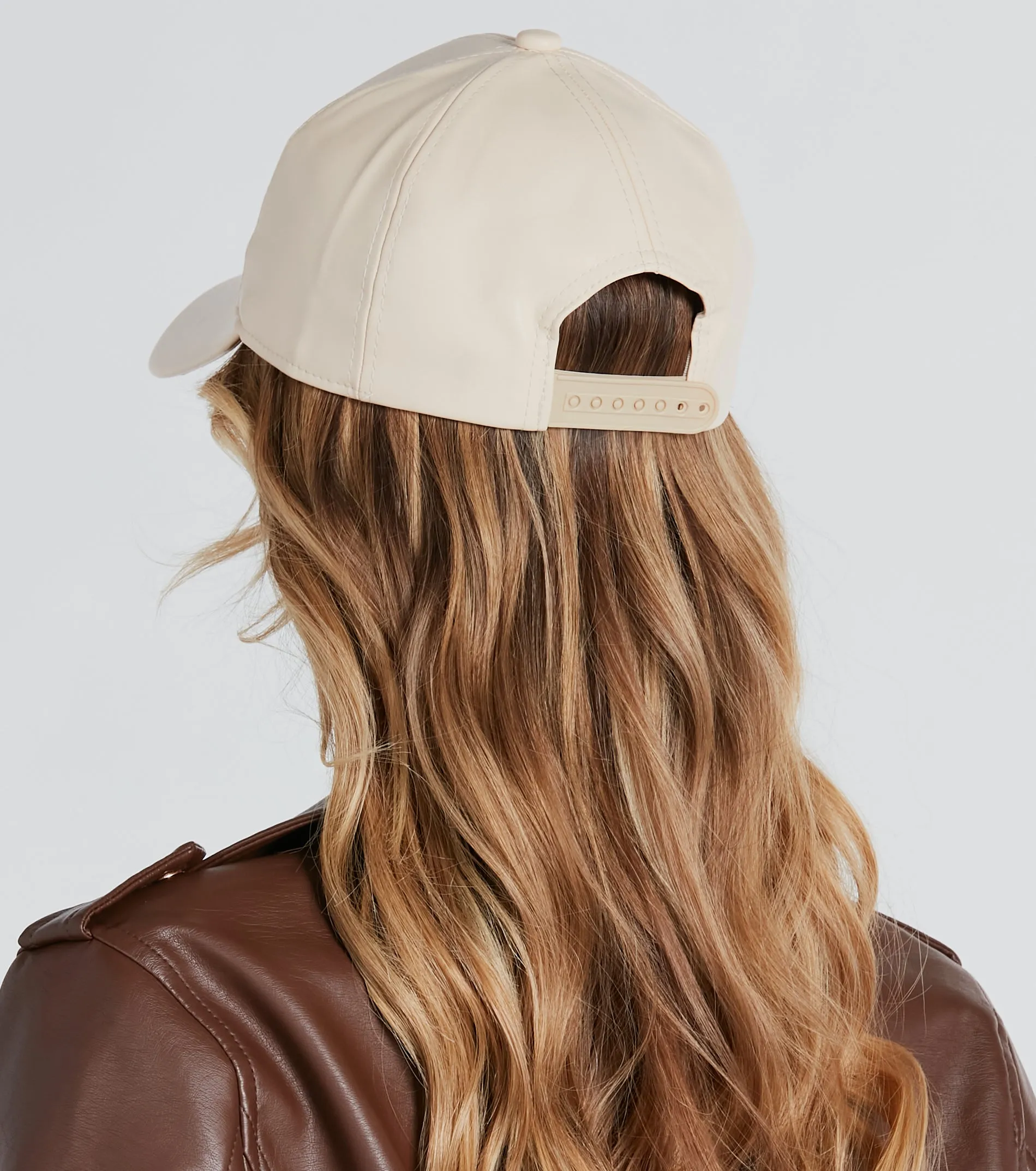 Spotted Downtown Faux Leather Baseball Cap sold by Windsor product image thumbnail 3