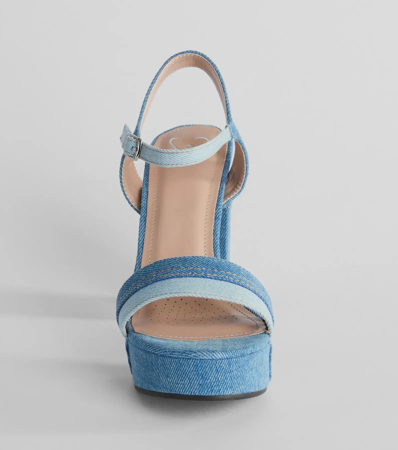Style Quotient Platform Denim Block Heels sold by Windsor product image thumbnail 3