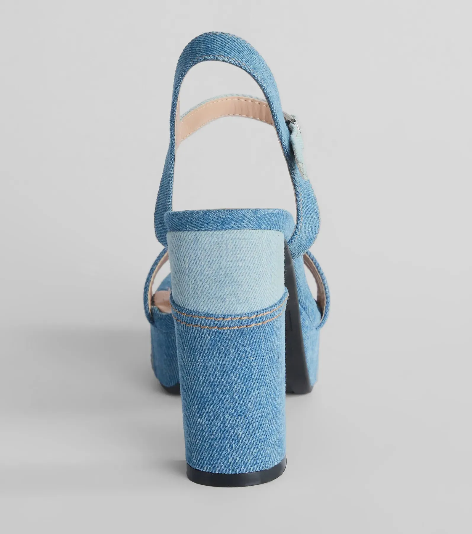 Style Quotient Platform Denim Block Heels sold by Windsor product image thumbnail 4