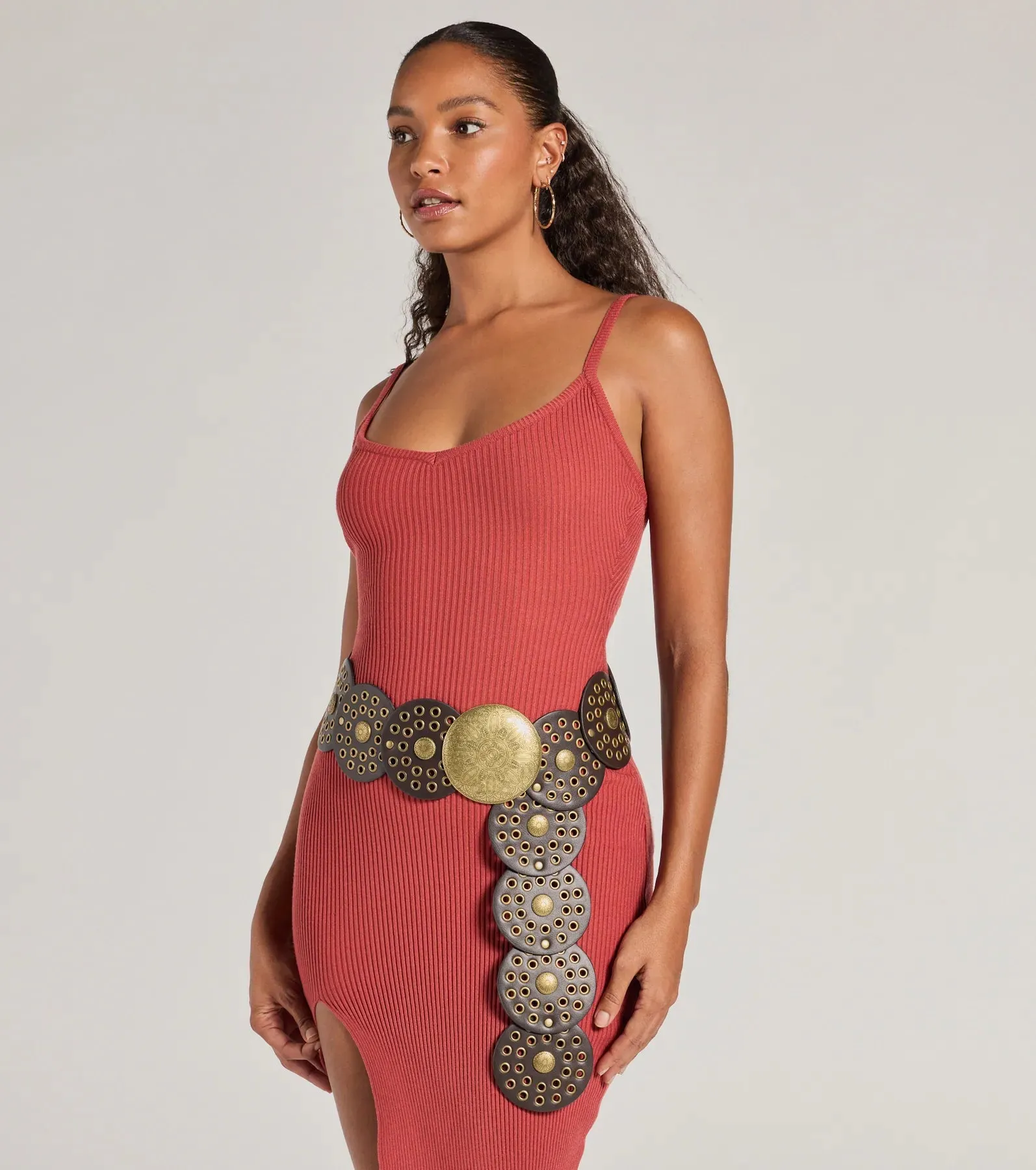 Southern Muse Chunky Medallion Concho Belt sold by Windsor