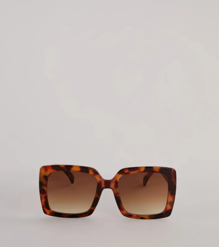 Unfazed Babe Oversized Square Sunglasses sold by Windsor