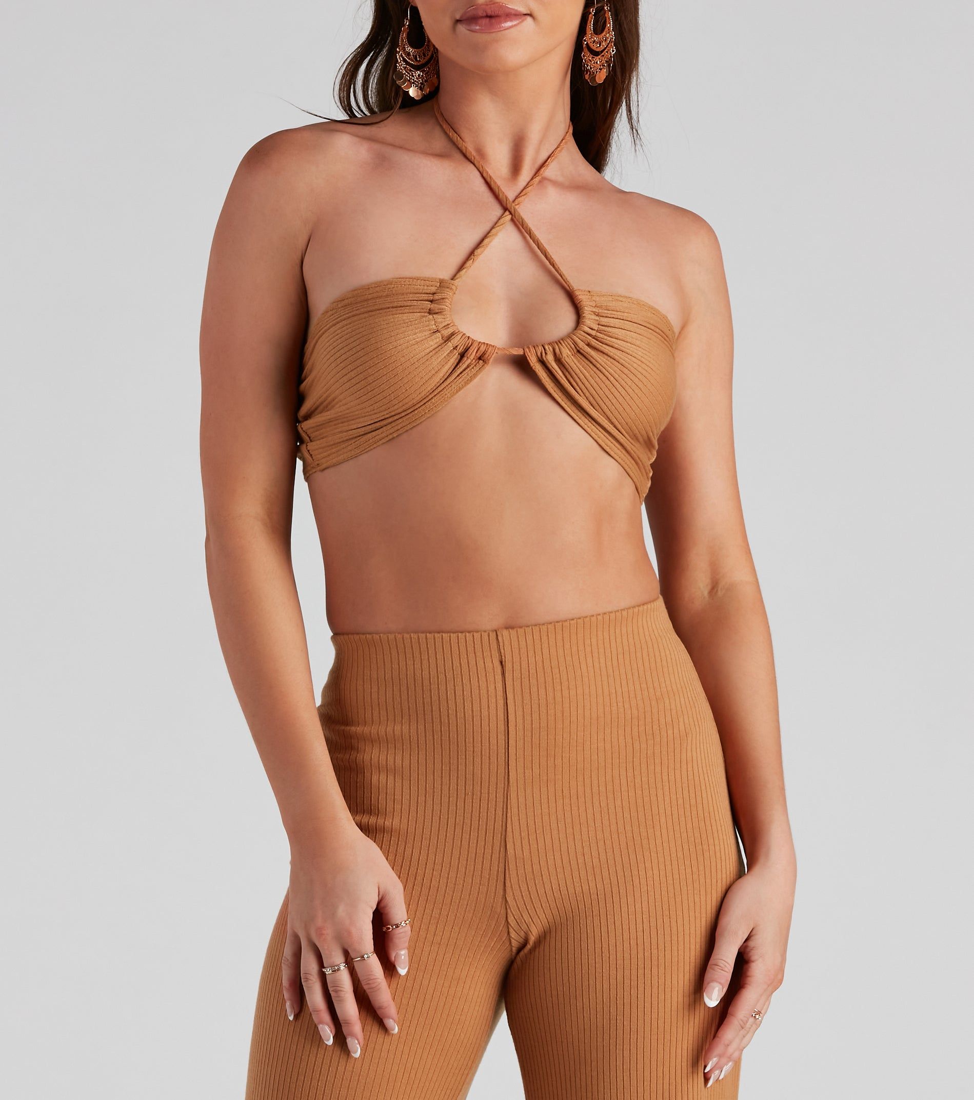 Festival Vibes Halter Crop Top sold by Windsor product image thumbnail 4