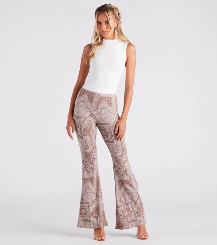 Paisley Princess Boho Flare Pants sold by Windsor