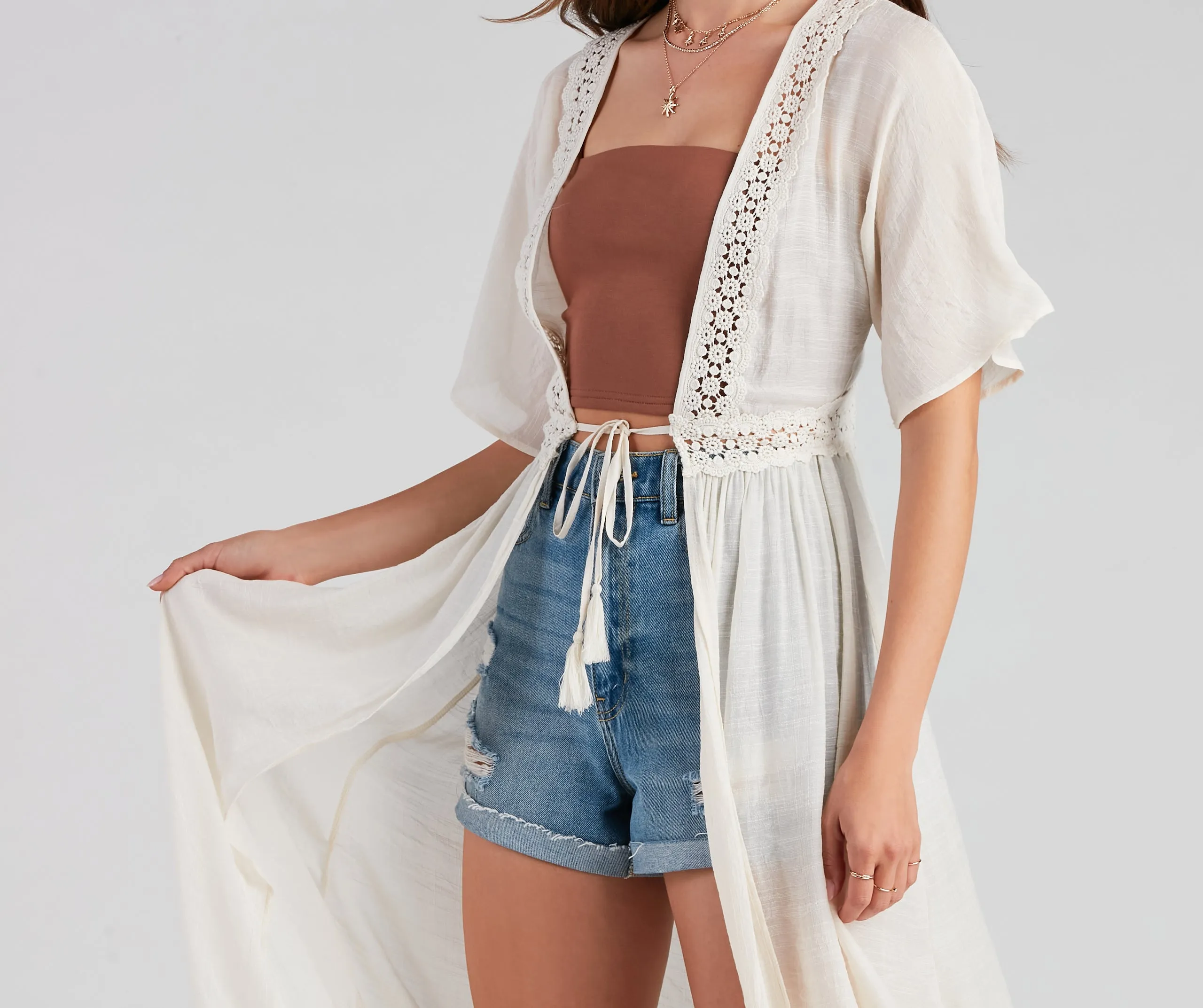 Hampton Vacay Crochet Trim Duster sold by Windsor product image thumbnail 4