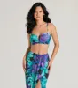 Tropical Vacay Spaghetti Strap Tie-Back Crop Top sold by Windsor