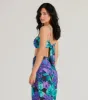 Tropical Vacay Spaghetti Strap Tie-Back Crop Top sold by Windsor