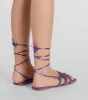 Flawless Steps Rhinestone Lace-Up Sandals sold by Windsor