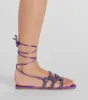 Flawless Steps Rhinestone Lace-Up Sandals sold by Windsor