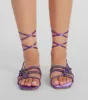 Flawless Steps Rhinestone Lace-Up Sandals sold by Windsor