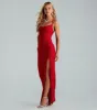 Amirah Formal Glitter Cowl Neck Long Dress sold by Windsor