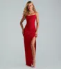 Amirah Formal Glitter Cowl Neck Long Dress sold by Windsor