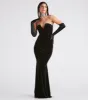 Sleek Fit Long Satin Gloves sold by Windsor