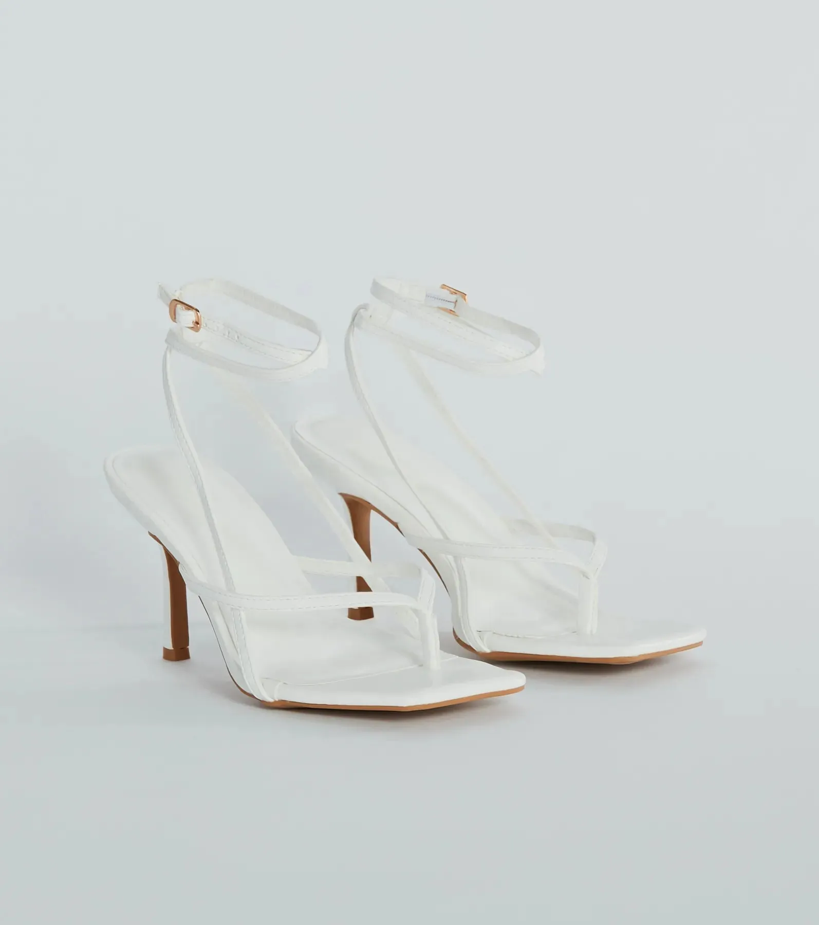 Eye-Catching Pop Strappy Thong Stiletto Sandals sold by Windsor product image thumbnail 5