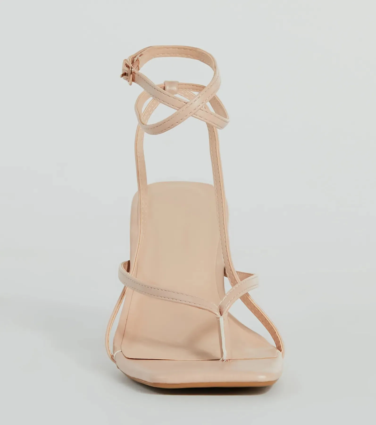 Eye-Catching Pop Strappy Thong Stiletto Sandals sold by Windsor product image thumbnail 3