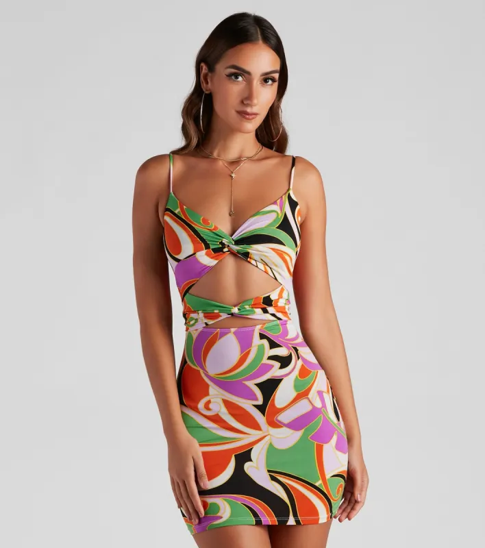 Miami Nights Bodycon Mini Dress sold by Windsor