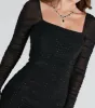 Irresistible Shine Rhinestone Mesh Mini Dress sold by Windsor