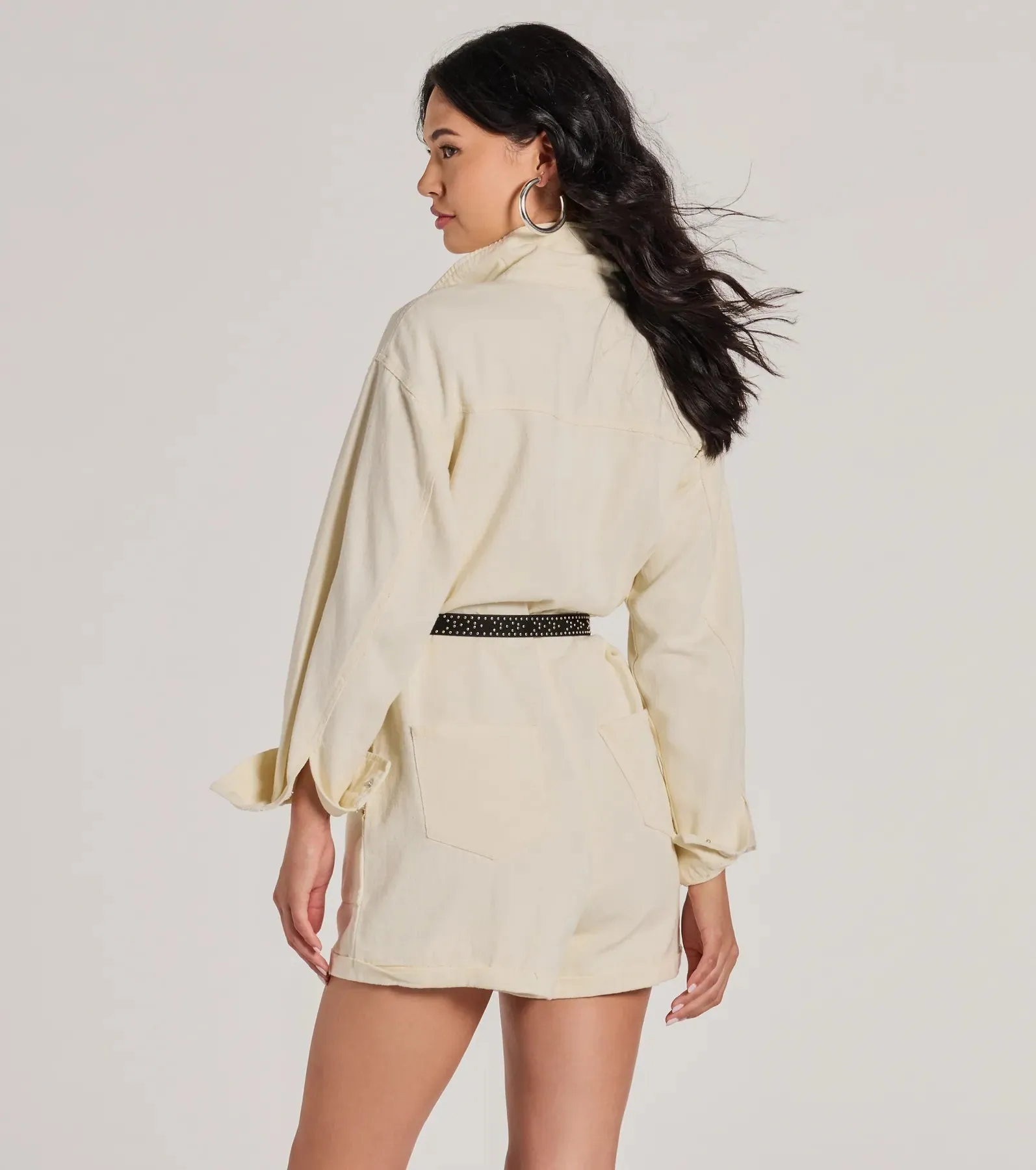 Casually Cool Long Sleeve Denim Romper sold by Windsor product image thumbnail 2