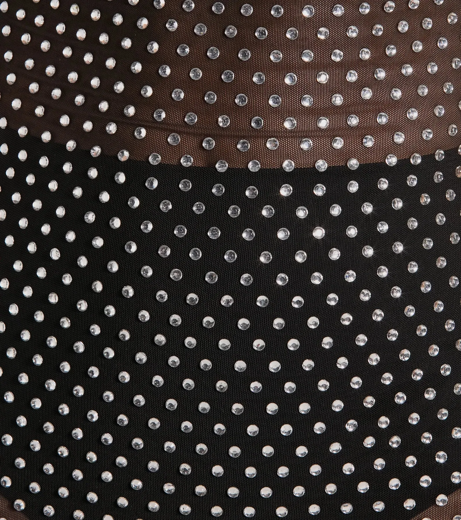 Remarkable Show-Stopper Rhinestone Mesh Mini Dress sold by Windsor product image thumbnail 4