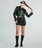 Solo Rider Faux Leather Crop Moto Jacket sold by Windsor