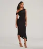 Can't Deny It One-Shoulder Bodycon Midi Dress sold by Windsor