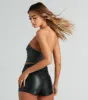 Edgy Slay Denim Strapless Corset Top sold by Windsor