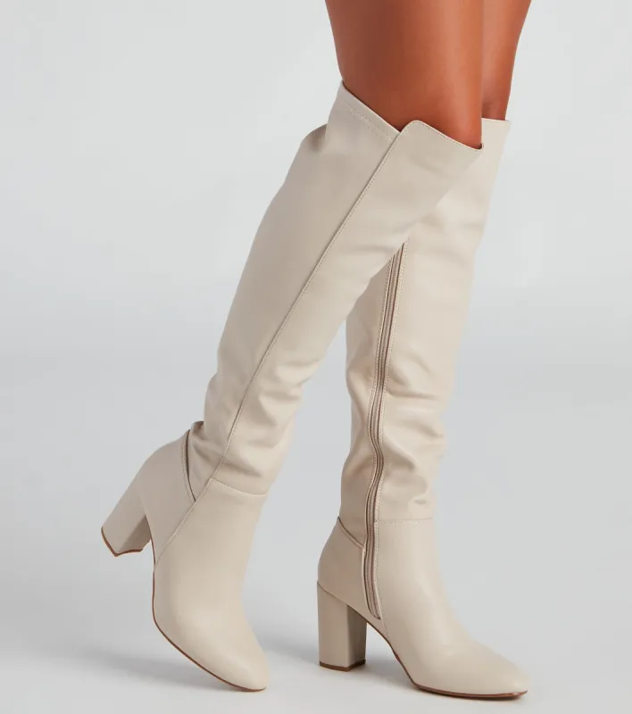 Sleek Strut Knee-High Boots sold by Windsor