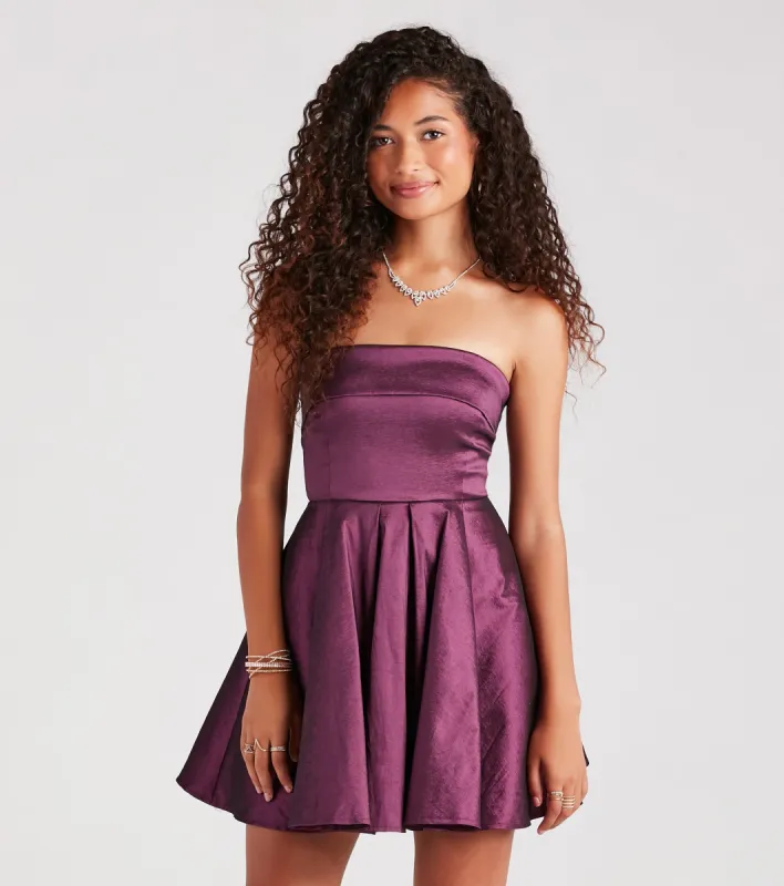 CLEARANCE - Francie Taffeta Strapless A-Line Dress sold by Windsor