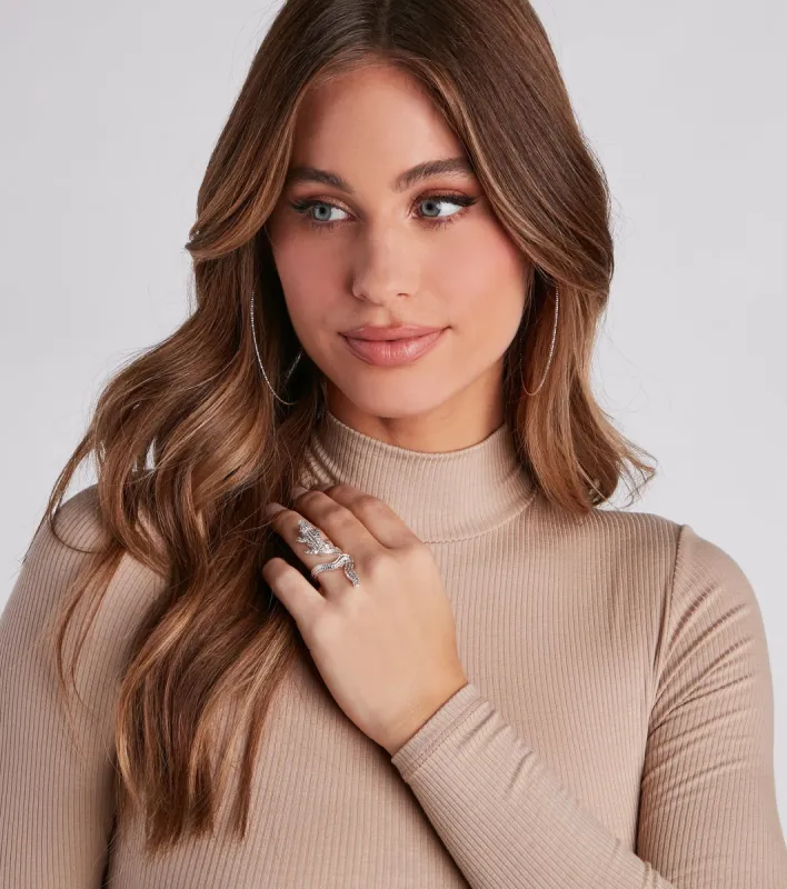 Fierce Style Statement Alligator Ring sold by Windsor