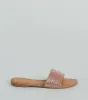Casual Glitz Rhinestone Strap Faux Leather Sandals sold by Windsor